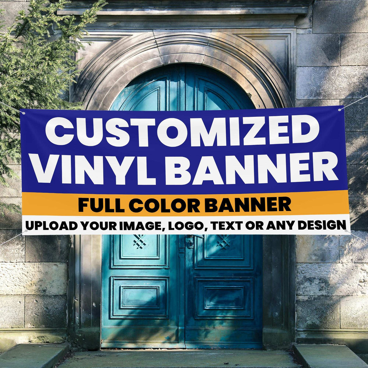 Custom Vinyl Banners - Full Color good Printing - Use Your Own Artwork - Multiple Sizes - Waterproof