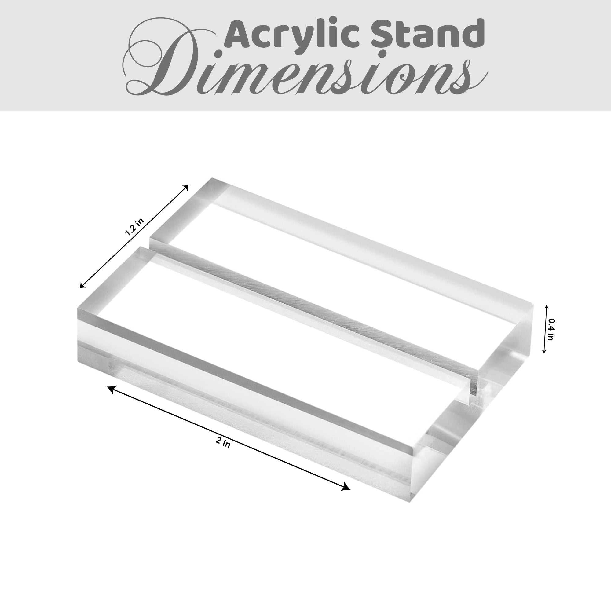 Custom Acrylic Sign with Stand | UV Printed Clear Display Personalized with Logo, Text, or Photo – Business or Gift Plaque (4.5x7)
