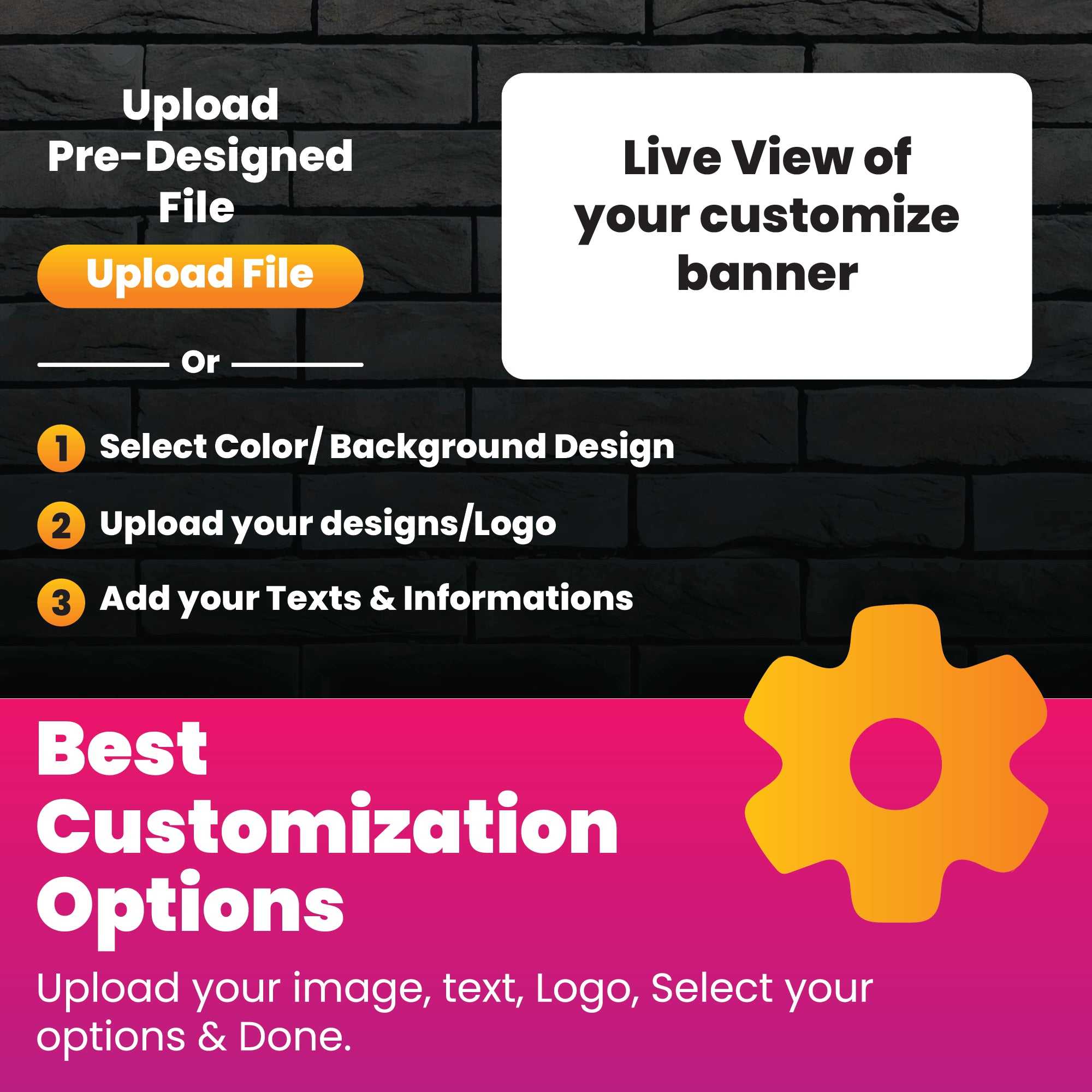 Graduation Banner 2026 - Personalized 13oz Vinyl Custom Banner for Graduation Decorations | Custom Sign