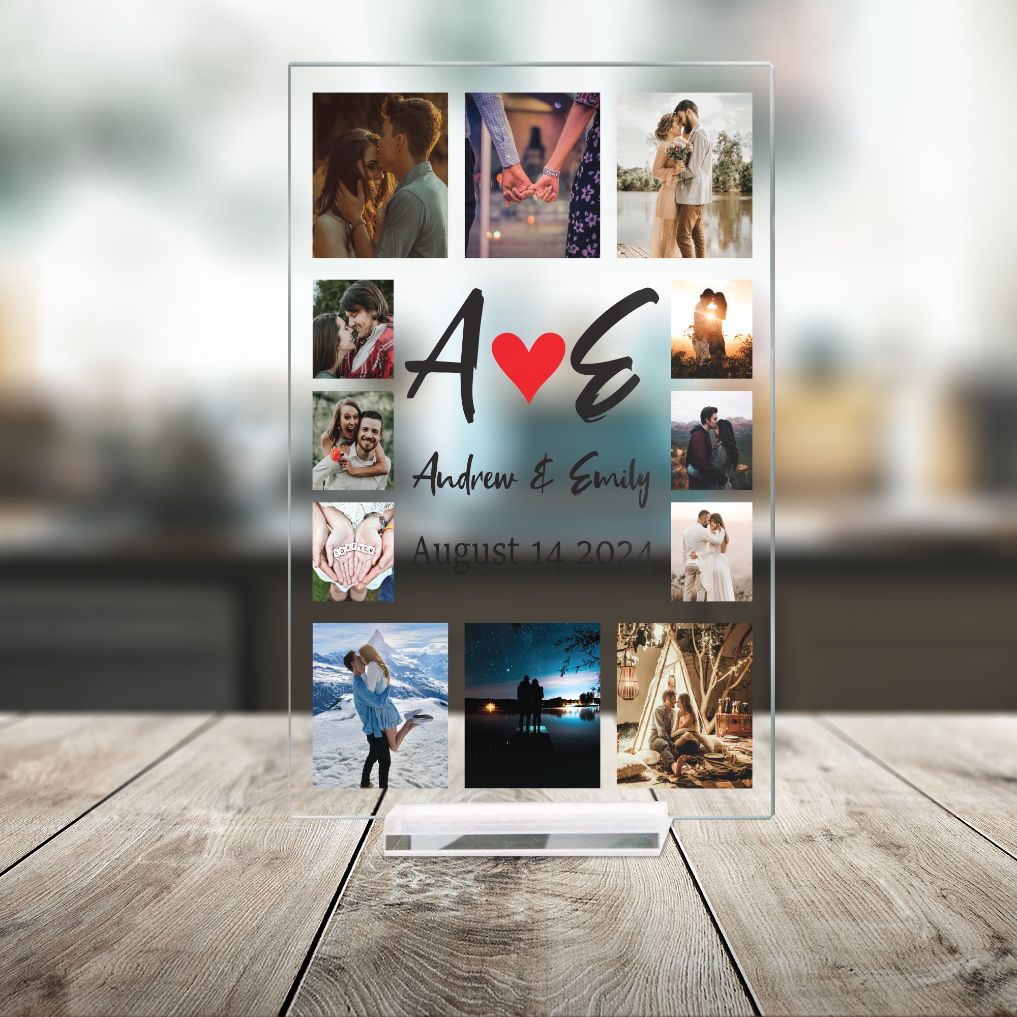 Personalized Acrylic Plaque | Custom Anniversary or Business Sign – Tabletop Keepsake with Your Text