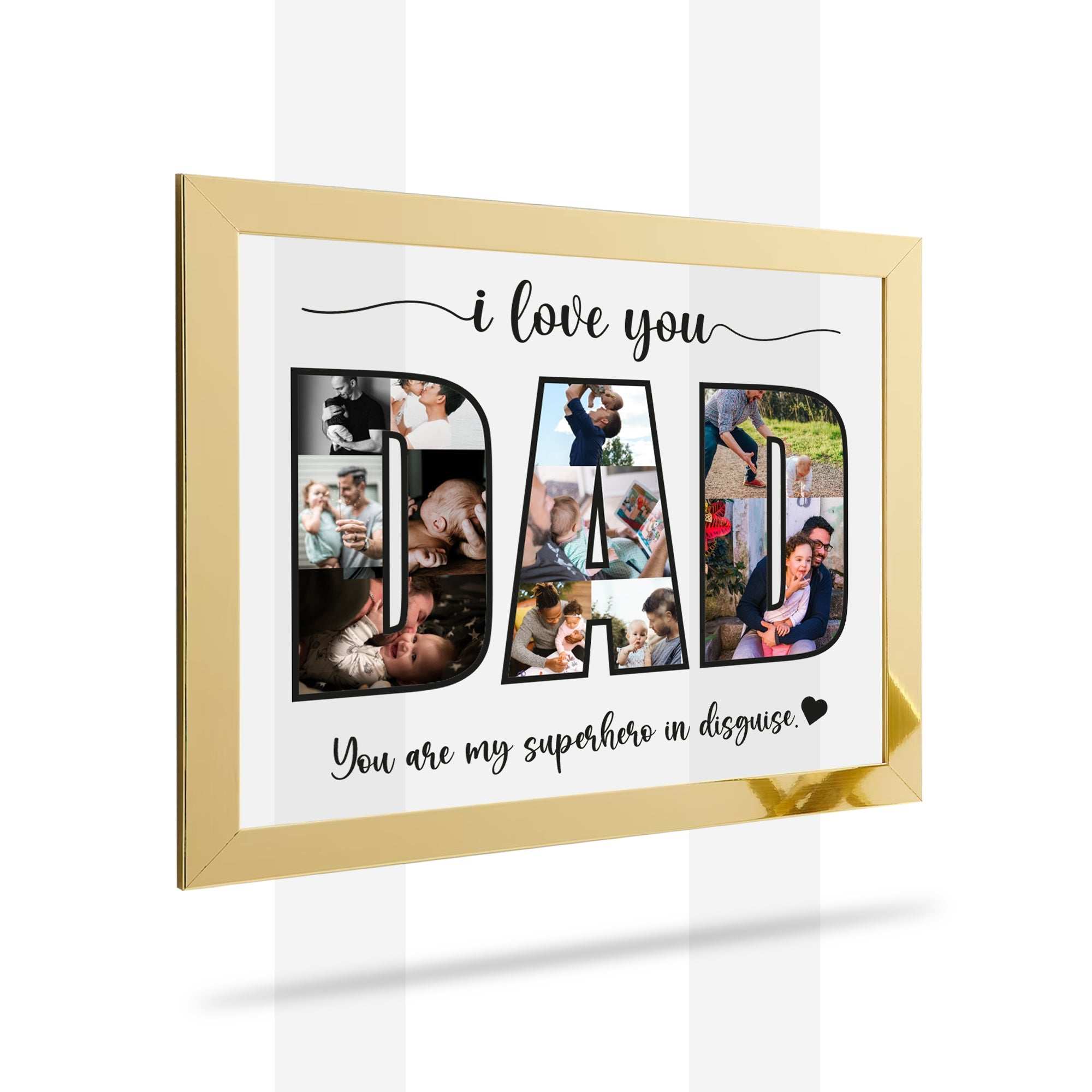 Father's Day Gift- Best Dad Ever- New Dad Gift- Daddy Photo Collage- Gift For Dad- Happy Fathers Day- The picture frame- New family Photo frame