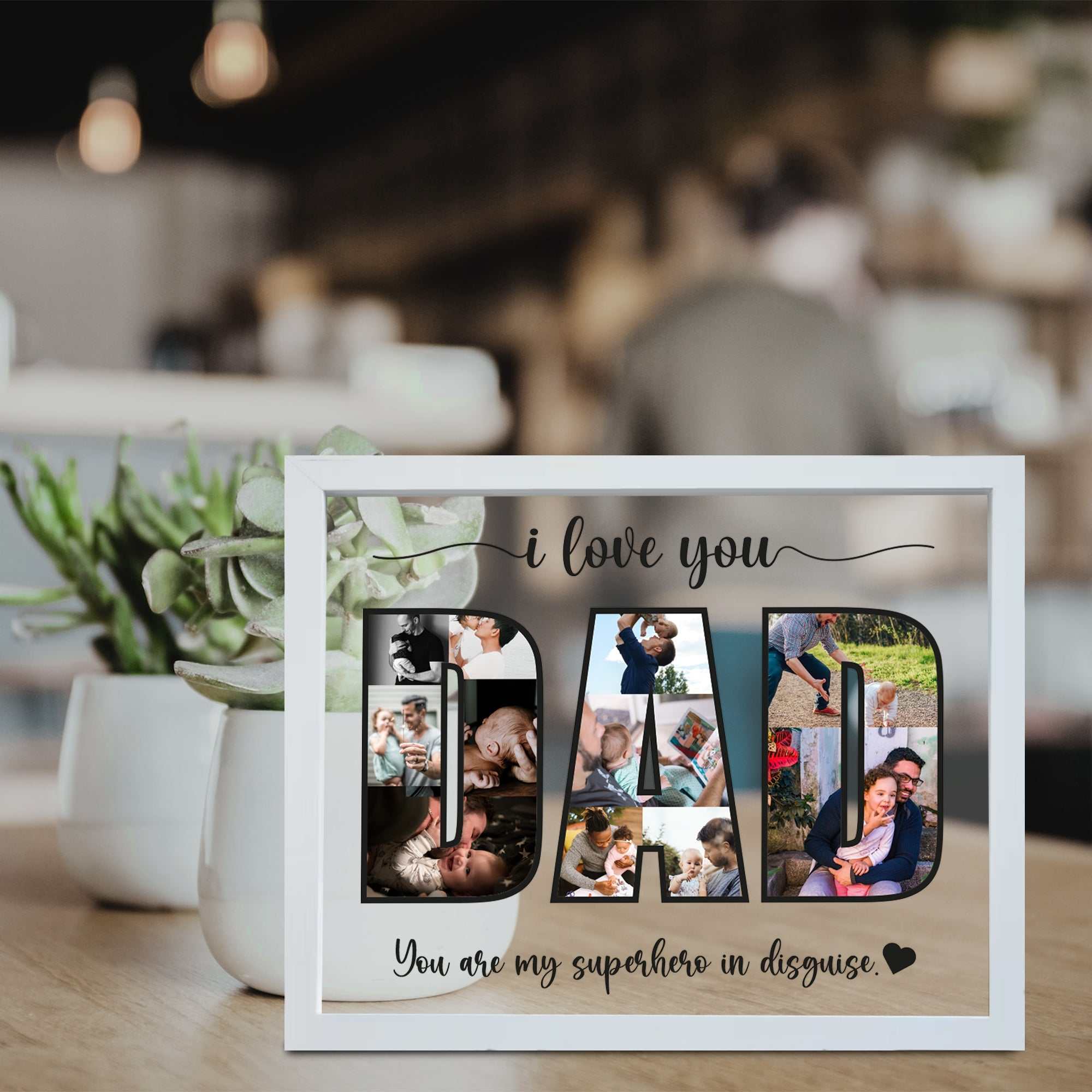 Father's Day Gift- Best Dad Ever- New Dad Gift- Daddy Photo Collage- Gift For Dad- Happy Fathers Day- The picture frame- New family Photo frame