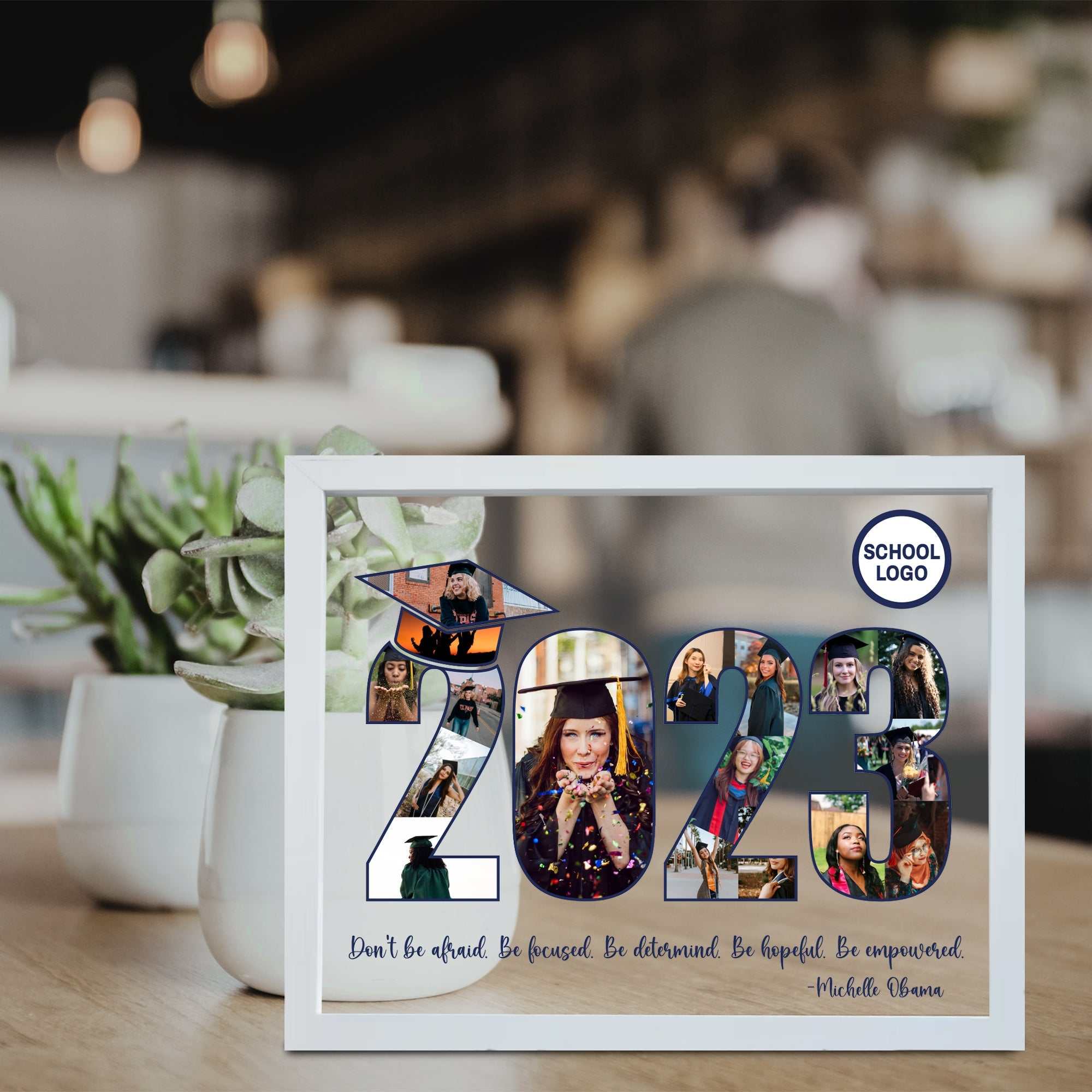 Graduation Picture Frame, Personalized Photo Frame, High School Graduation Gift, Gift for him, Gift for Grad, Graduation Gift, Class of 2023