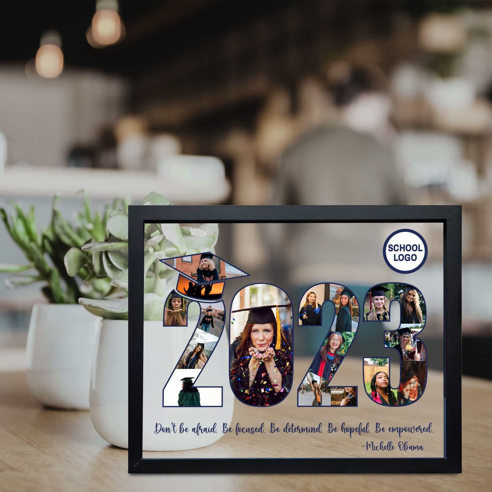 Graduation Picture Frame, Personalized Photo Frame, High School Graduation Gift, Gift for him, Gift for Grad, Graduation Gift, Class of 2023