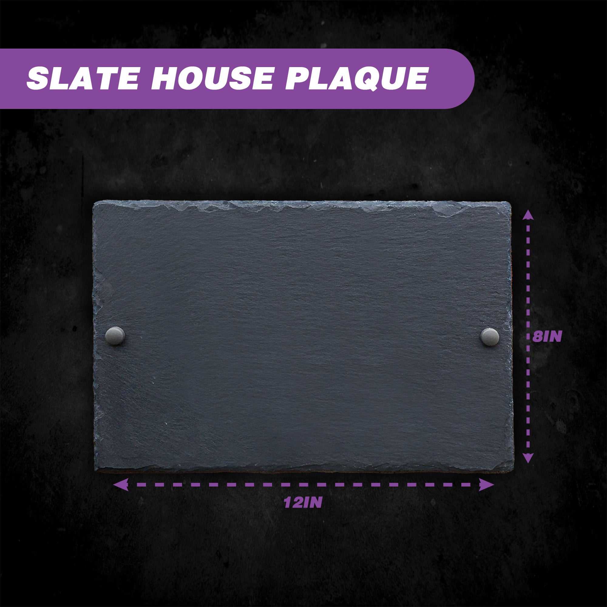 Last Name Slate Address Sign with Maps, Personalized Slate Home Sign, Street Number Sign, Slate Hanging Sign, Slate Plaque