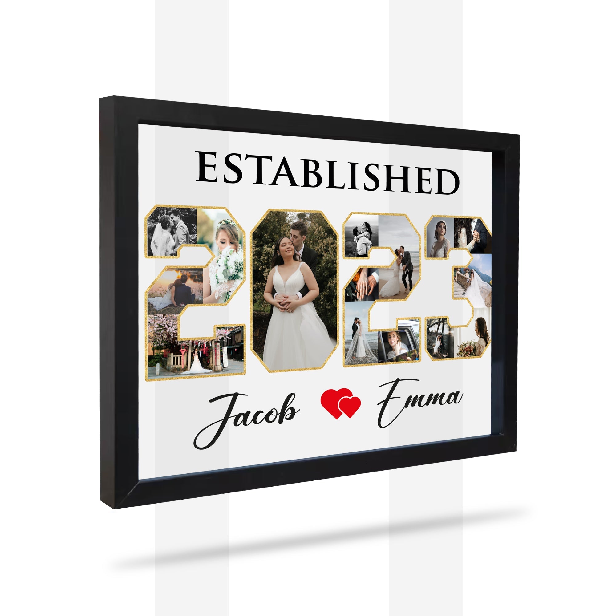 Mr. & Mrs. Picture Frame- Established photo frame- Wedding photo frame- Anniversary photo frame- Anniversary gifts- Personalized Gifts