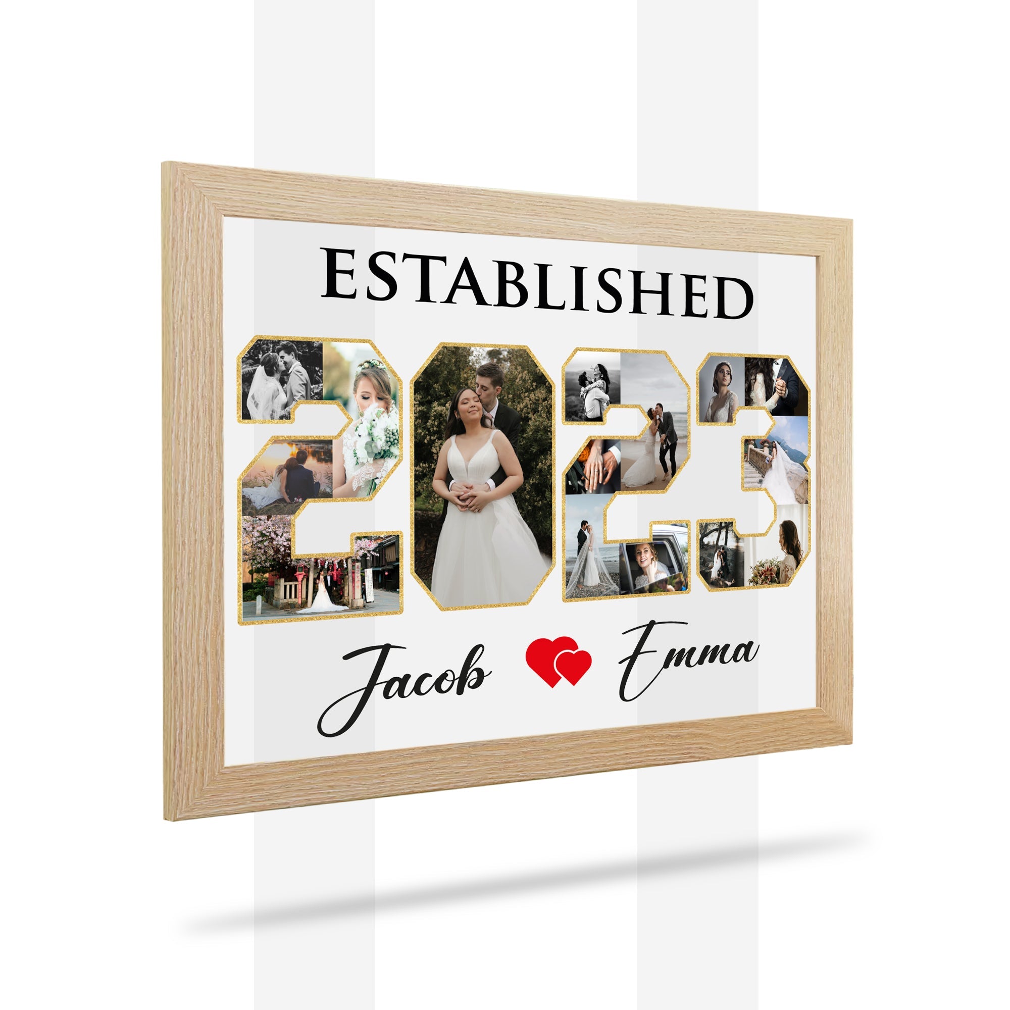 Mr. & Mrs. Picture Frame- Established photo frame- Wedding photo frame- Anniversary photo frame- Anniversary gifts- Personalized Gifts