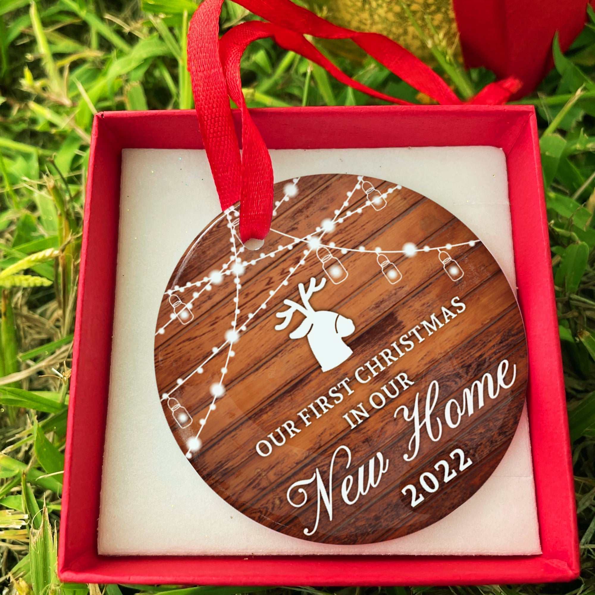 New Home Ornament, personalized hanging accessories, Christmas ceramic ornaments, new home ornaments, personalized gifts