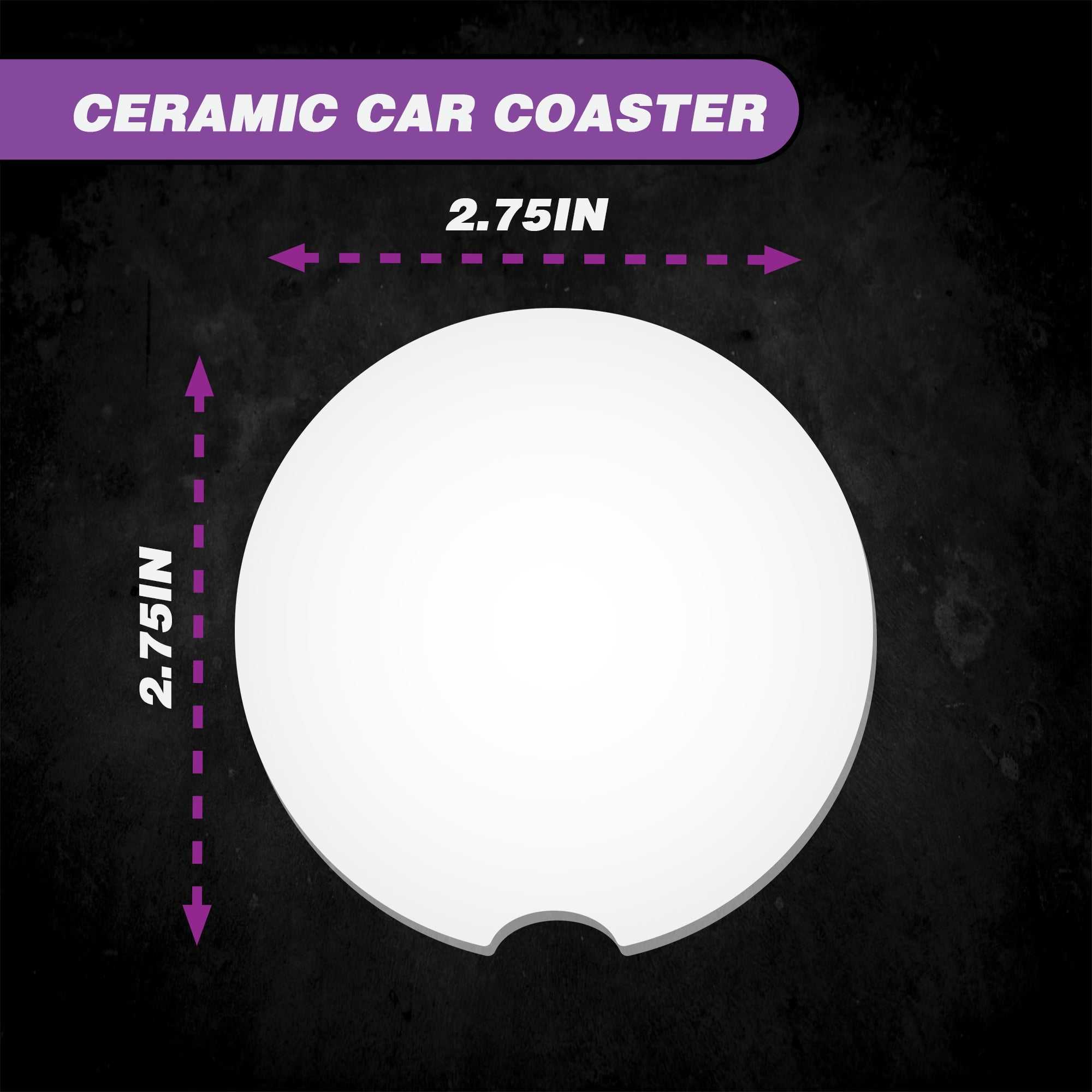 Custom Car Coasters | Personalized Ceramic Coasters for Cup Holders