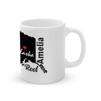 Custom root maps, Personalized state mugs, Customized coffee mugs, Gifts for couples, Newly engaged gift, Personalized gifts