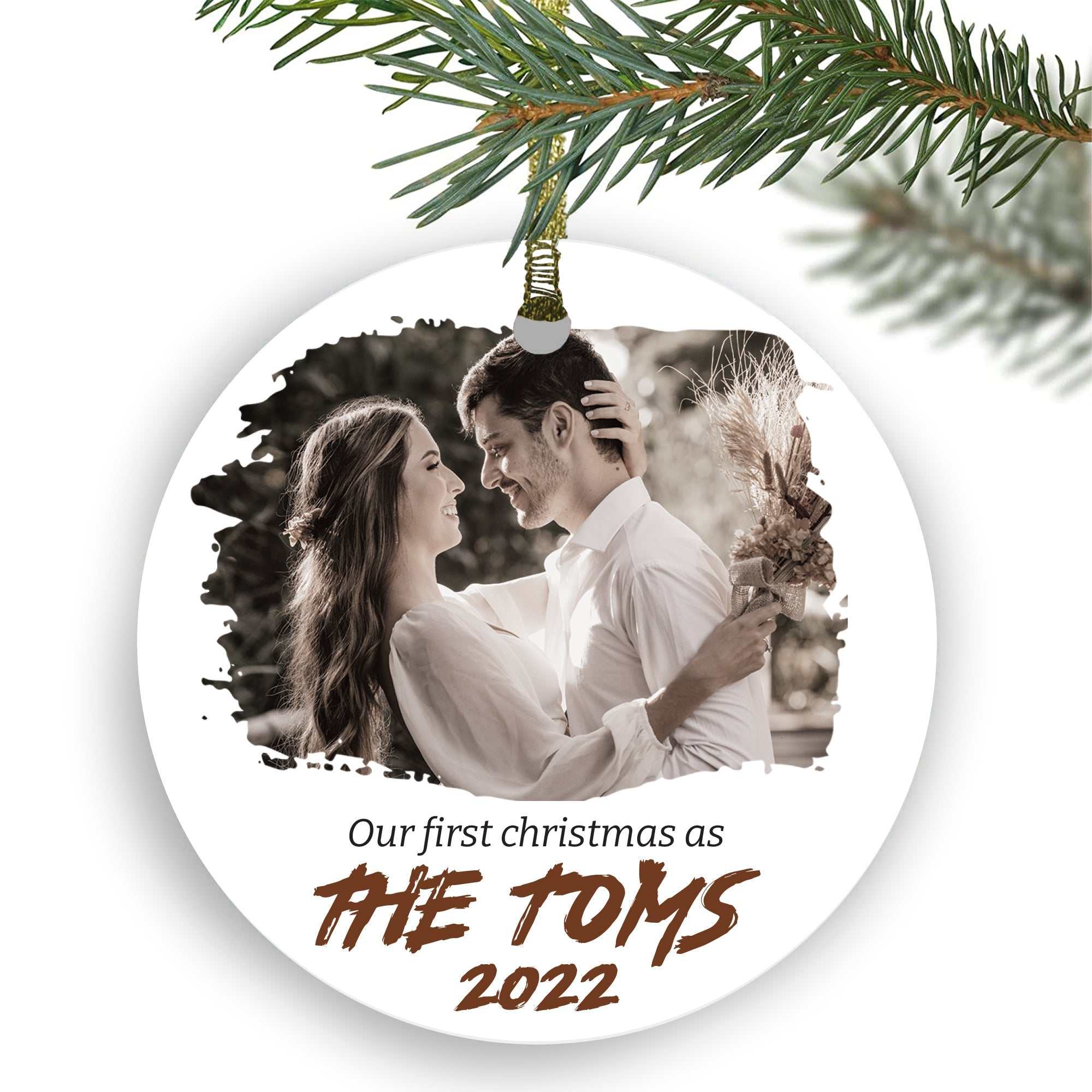 Personalized family ornament, Custom Family Christmas Ceramic Ornament, Personalized Ornament With Names, Christmas Gift