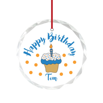 Personalized glass birthday ornaments, birthday glass ornaments, birthday gifts, personalized gifts, birthday celebrations 