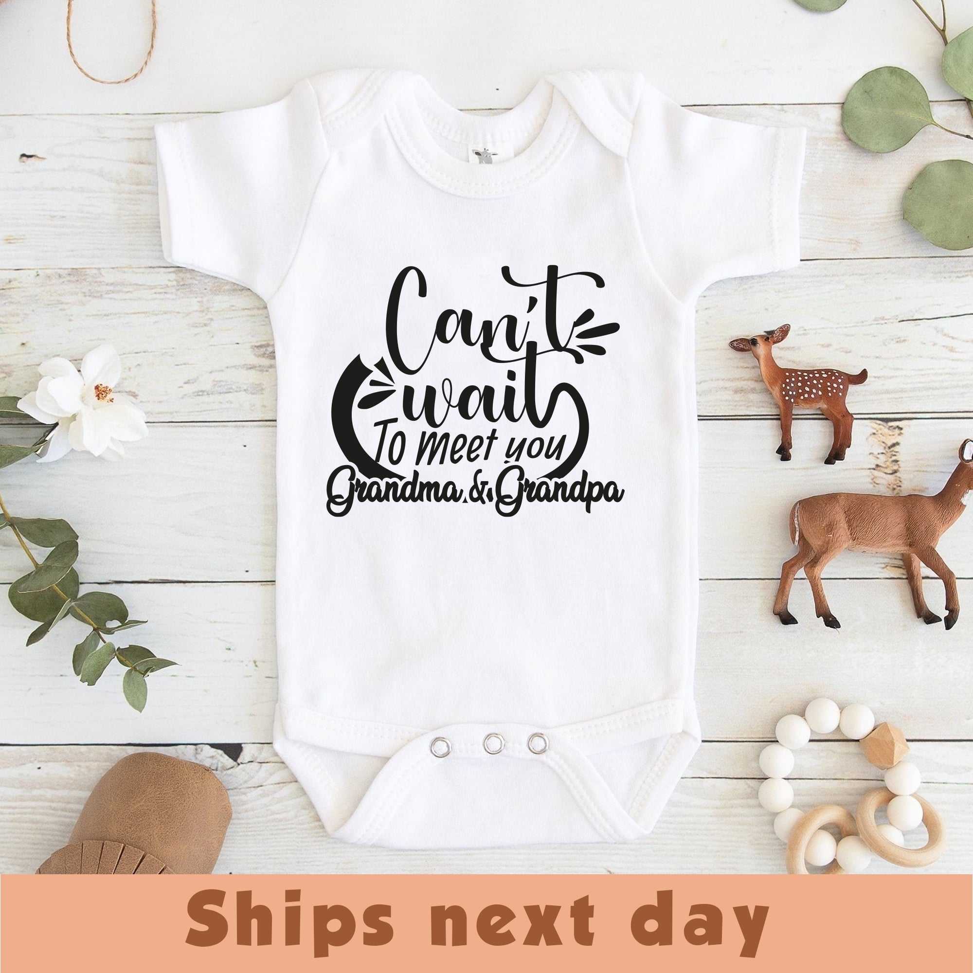 Pregnancy Announcement Bodysuit | Grandparents Reveal | New Baby Reveal | Promoted to Grandma | Baby Shower Gift | Coming Home Outfit