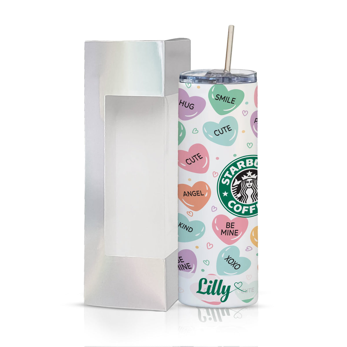 Starbucks Valentines Tumbler, Candy Hearts Tumbler 20 Oz Skinny Tumbler  Sublimation, Valentine's Day Gift for Lover Digital Download (Instant  Download) 