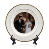  Personalized Ceramic keepsake Plates, Plate with Display Stand