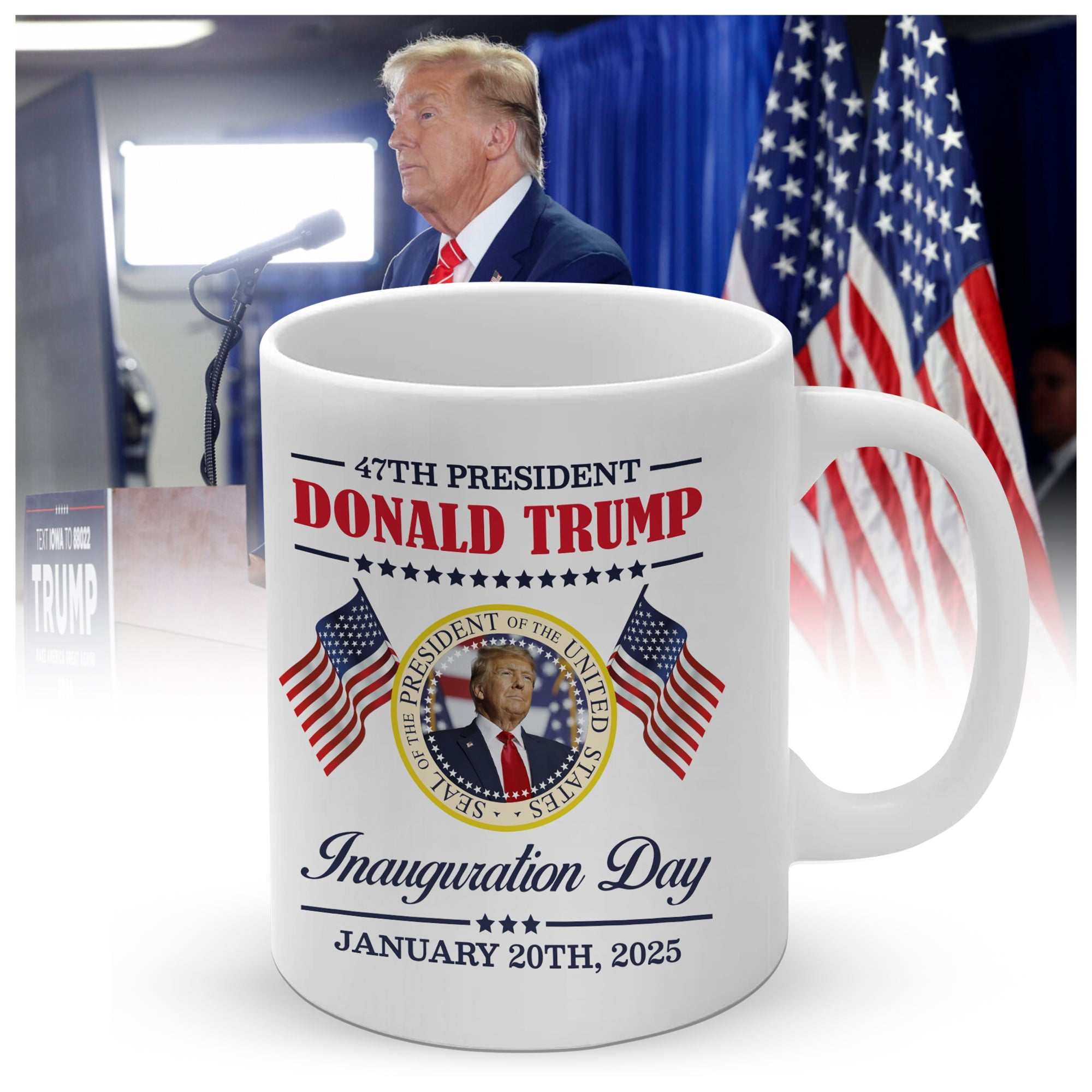 Trump inauguration mug - Donald trump Coffee Mug - Ceramic funny coffee mug - Trump Gifts Coffee Mugs - Perfect for Tea or Coffee - Ideal Political Gift for Home or Office