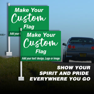 Custom Car Flag | Personalized Single & Double Sided Flag