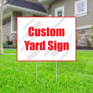 Customizable Double-Sided Graduation Yard Sign with H-Stake - 24