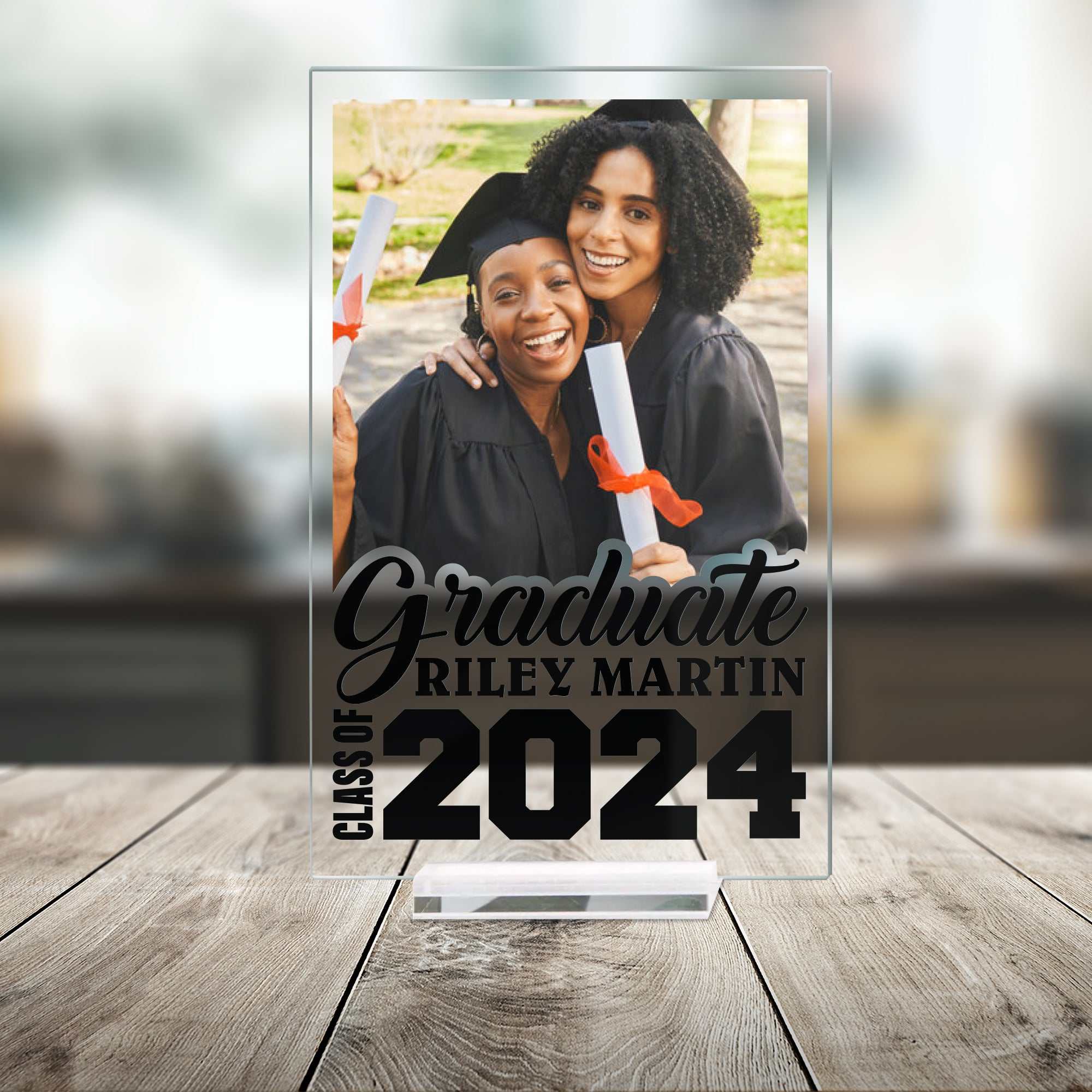 Class of 2024 Graduation Gifts for Her, Personalized Acrylic Plaque, Custom graduation gifts, and Graduation gifts, Graduation party, Size 4.5in X 7in