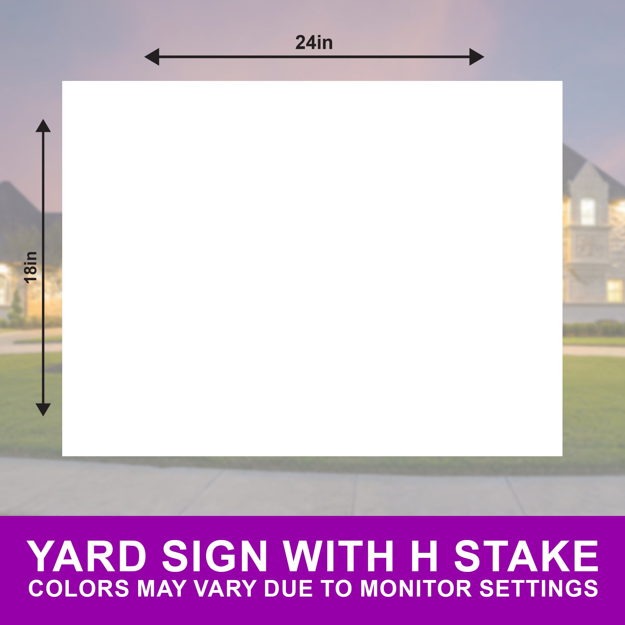 Income Tax Service Double-Sided Yard Sign with H-Stake - 24