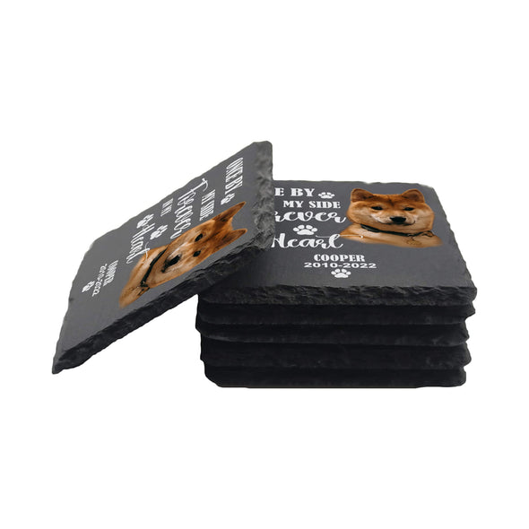 Slate Coasters with Personalized Pet Designs – Stylish Pet Lover's Accessories