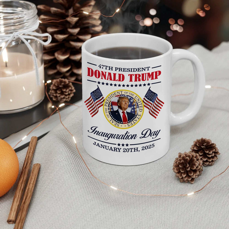 Trump inauguration mug - Donald trump Coffee Mug - Ceramic funny coffee mug - Trump Gifts Coffee Mugs - Perfect for Tea or Coffee - Ideal Political Gift for Home or Office