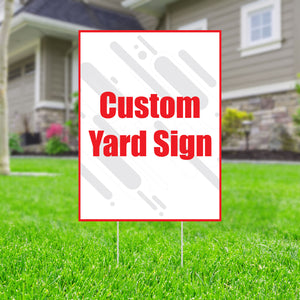 Customizable Double-Sided Graduation Yard Sign with H-Stake - 24