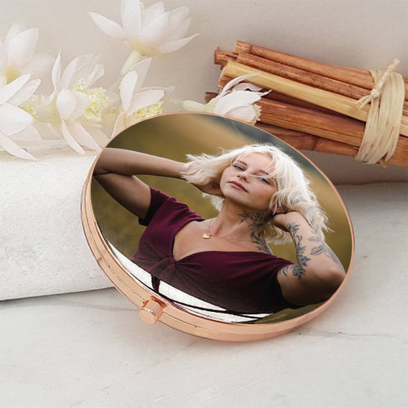 Personalized Compact Mirror, Custom Compact Mirror Gifts from Mom, Grandma, and Friends- Birthday Compact Mirror for Makeup- Best Birthday Gift, A Thoughtful Gift for Every Occasion