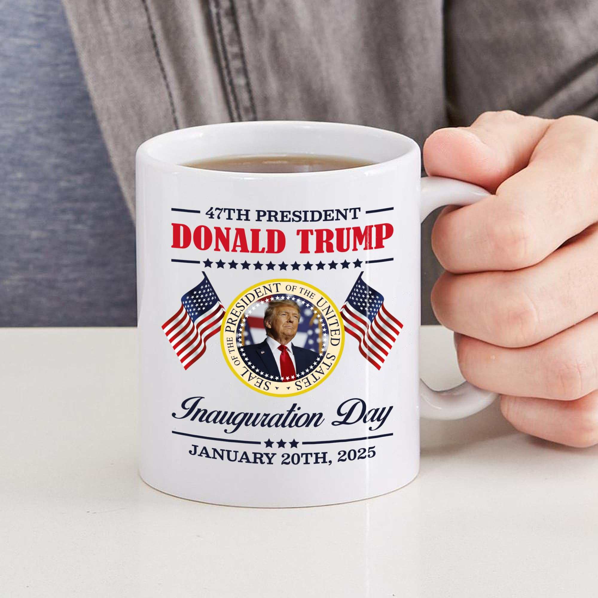 Trump inauguration mug - Donald trump Coffee Mug - Ceramic funny coffee mug - Trump Gifts Coffee Mugs - Perfect for Tea or Coffee - Ideal Political Gift for Home or Office