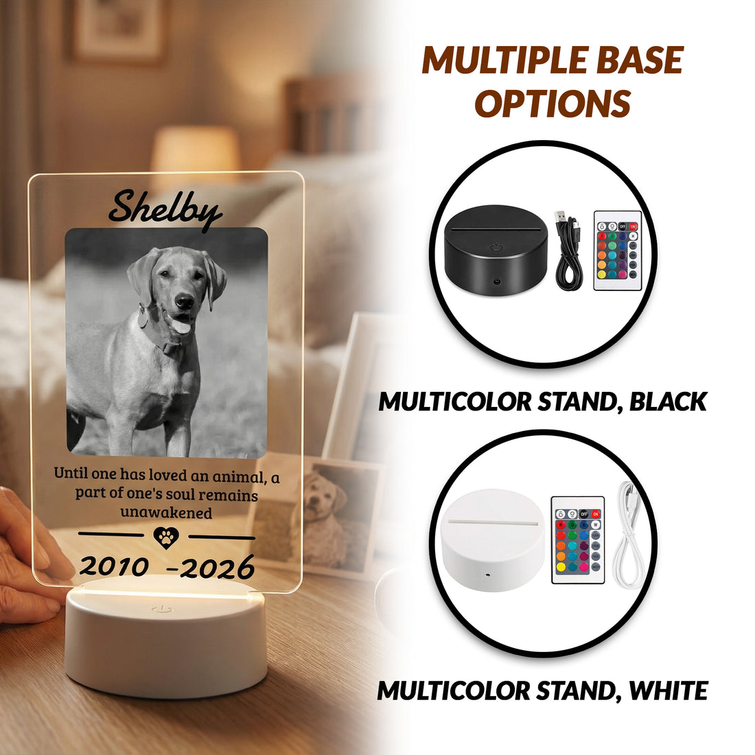 Letrero acrílico personalizado con código QR | Expositor de mesa transparente para negocios – Letrero de Wi-Fi o placa de texto personalizado