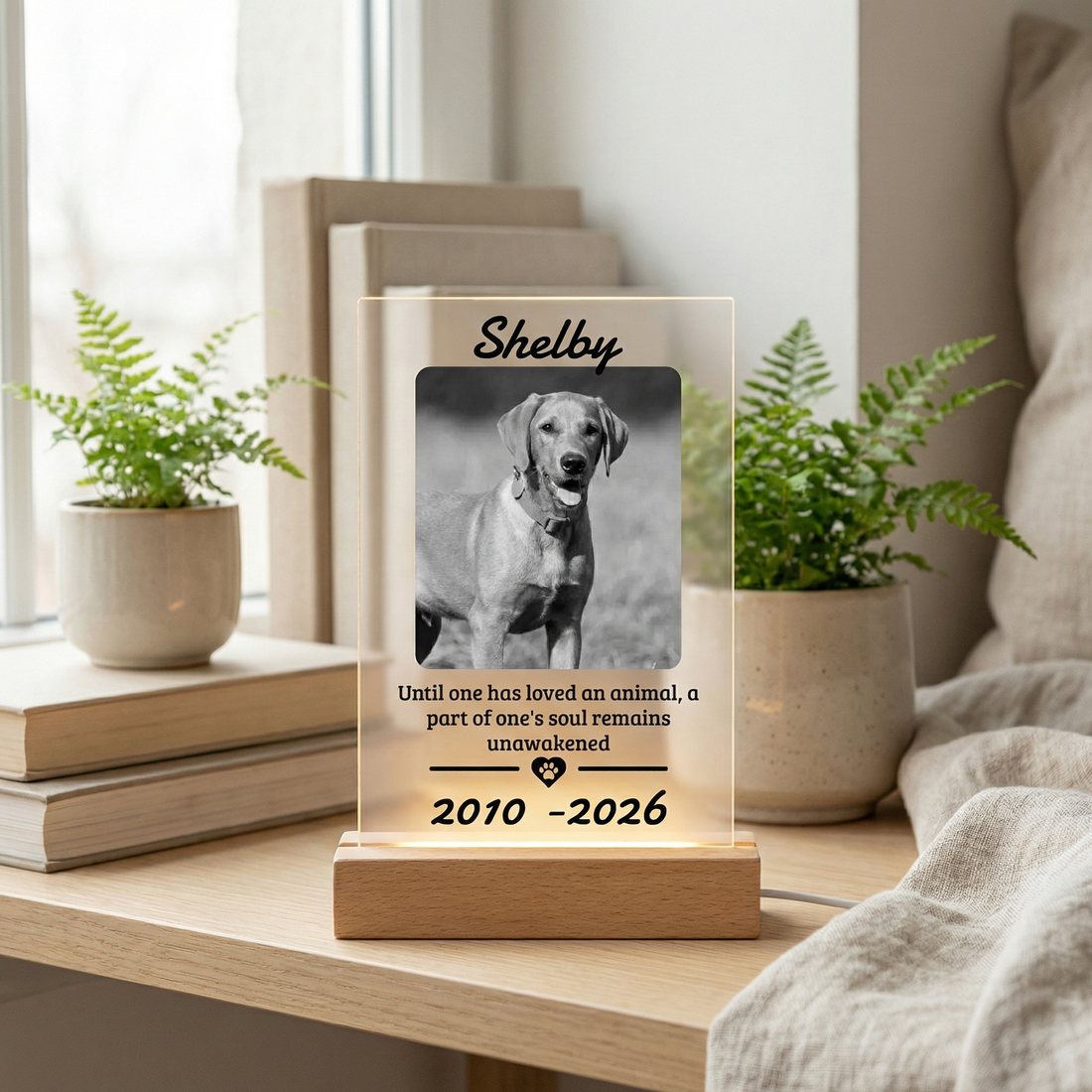 Letrero acrílico personalizado con código QR | Expositor de mesa transparente para negocios – Letrero de Wi-Fi o placa de texto personalizado