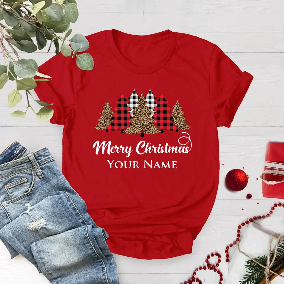 Christmas T-shirt | Merry Christmas Family Tshirt | Custom Christmas T-shirts