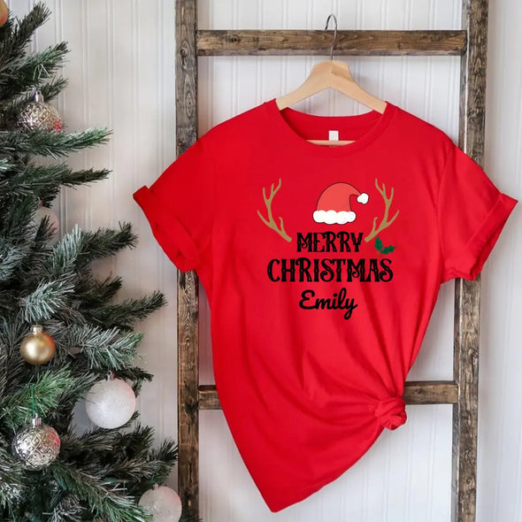 Christmas Celebrations with USA-Made Christmas Family T-Shirts | Personalized Christmas Tshirt 2023 | Family Shirt