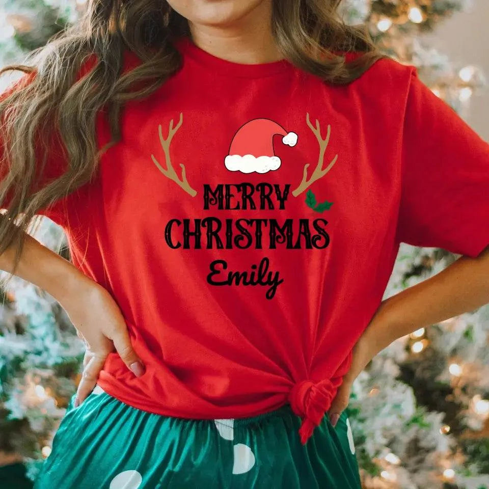 Christmas Celebrations with USA-Made Christmas Family T-Shirts | Personalized Christmas Tshirt 2023 | Family Shirt