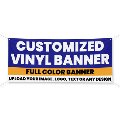 Personalized Custom Banner Fade Water Resistant High Resolution Print