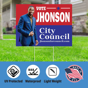Create Your Own Custom Yard Sign – Double Sided, Personalized with Image, Logo, Text & Colors – Miracle Prints (USA Made)