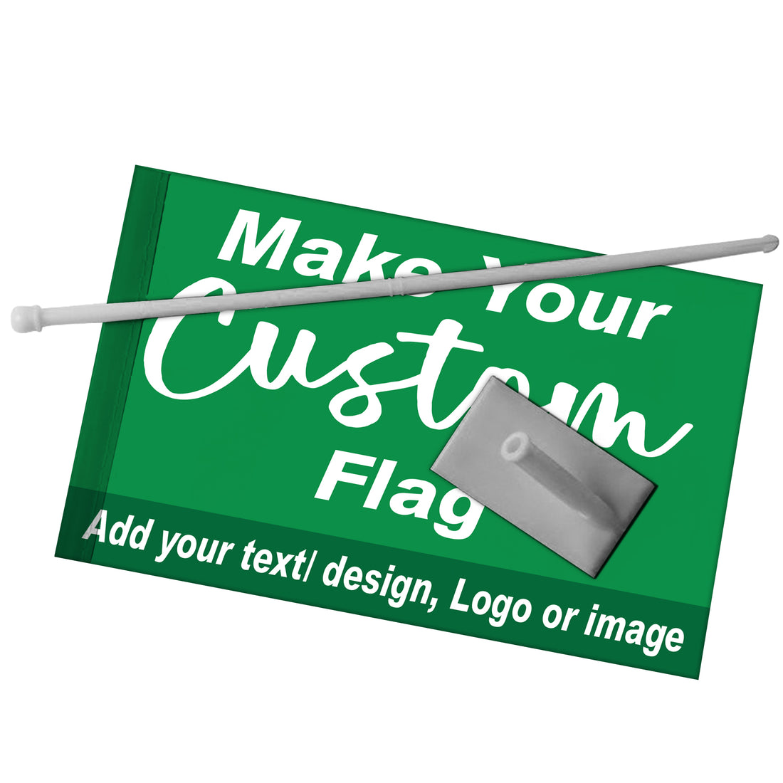 Bandera de coche personalizada | Bandera personalizada a una y doble cara