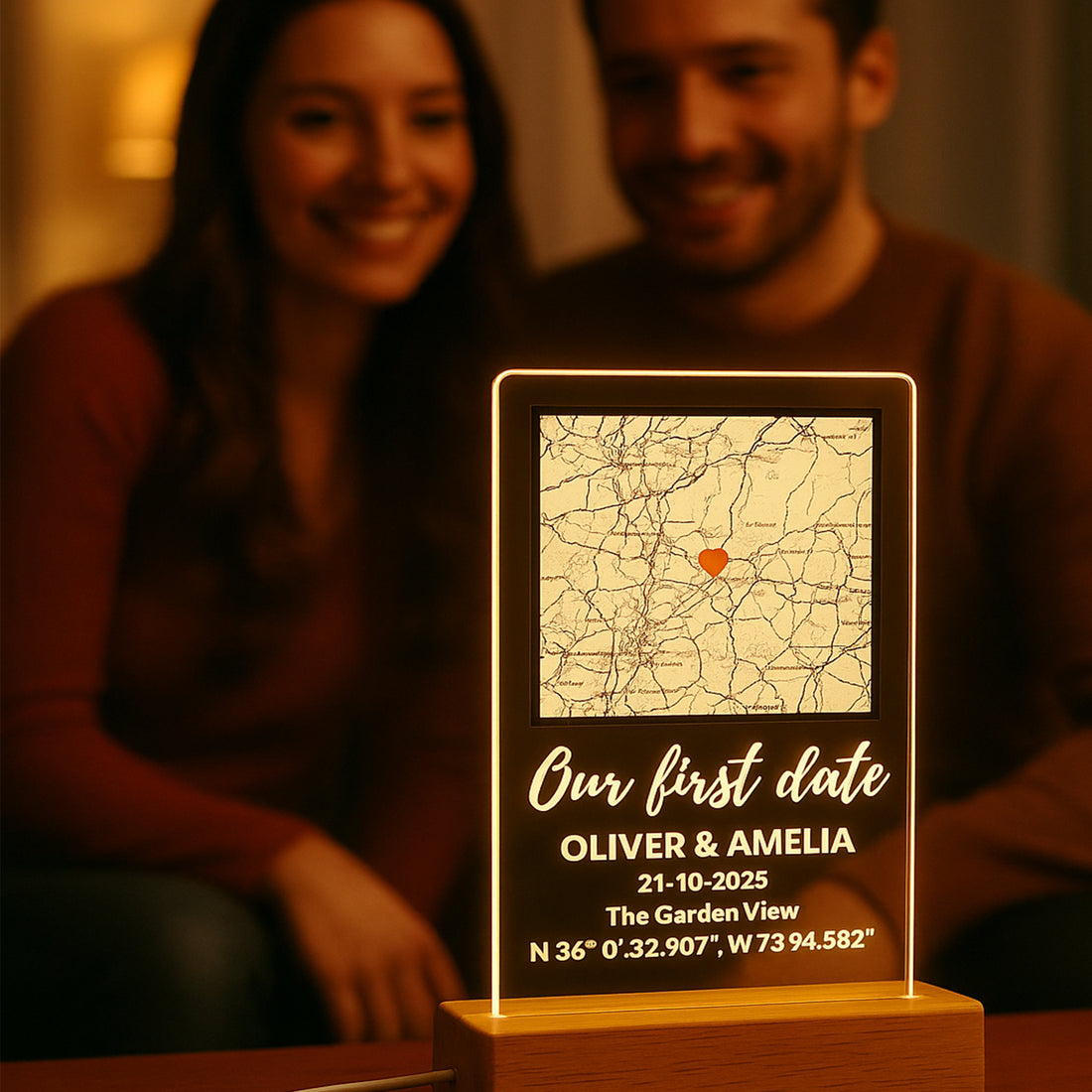 Letrero acrílico personalizado con código QR | Expositor de mesa transparente para negocios – Letrero de Wi-Fi o placa de texto personalizado