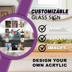 Personalized Acrylic Plaque | Custom Anniversary or Business Sign – Tabletop Keepsake with Your Text
