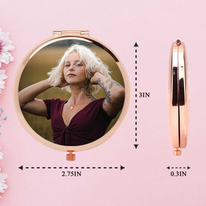 Personalized Compact Mirror | Custom Makeup Mirror Gift for Mom, Grandma, or Friends – Birthday or Everyday Thoughtful Gift