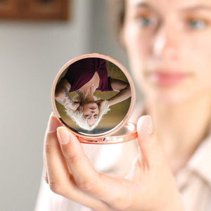 Personalized Compact Mirror | Custom Makeup Mirror Gift for Mom, Grandma, or Friends – Birthday or Everyday Thoughtful Gift