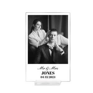 Personalized Couple’s Glass Plaque | Romantic Anniversary Gift & Custom Keepsake for Him or Her – Unique Gift for Women