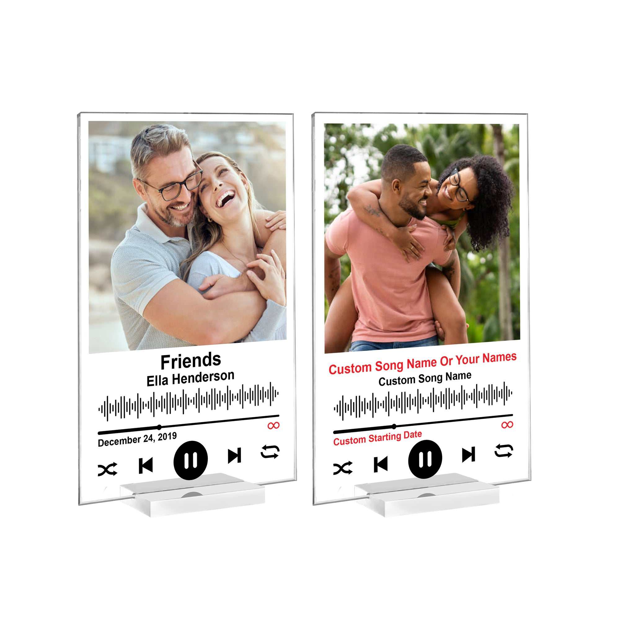 Personalized Spotify Music Plaque | Custom Photo Gift for Her or Wife – Romantic Valentine’s Day Acrylic Keepsake