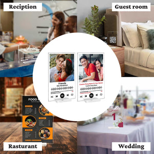 Personalized Spotify Music Plaque | Custom Photo Gift for Her or Wife – Romantic Valentine’s Day Acrylic Keepsake
