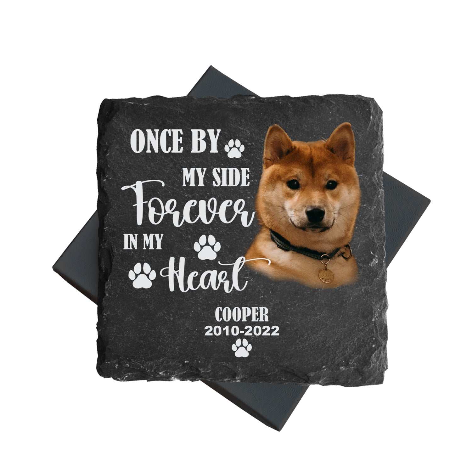 Slate Coasters with Personalized Pet Designs – Stylish Pet Lover's Accessories