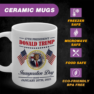 Trump Inauguration Coffee Mug | Funny Ceramic Political Gift for Home or Office – Pro Trump Tea or Coffee Cup