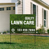 Customizable Lawn Care Double-Sided Yard Sign