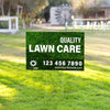 Customizable Lawn Care Double-Sided Yard Sign