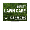 Customizable Lawn Care Double-Sided Yard Sign