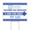 Income Tax Service Double-Sided Yard Sign